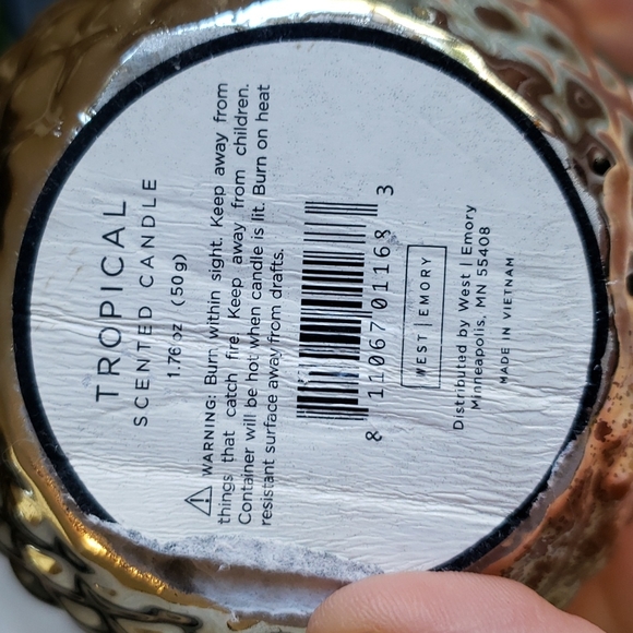 West Emory | Pineapple Tropical Scented Candle - Picture 9 of 12